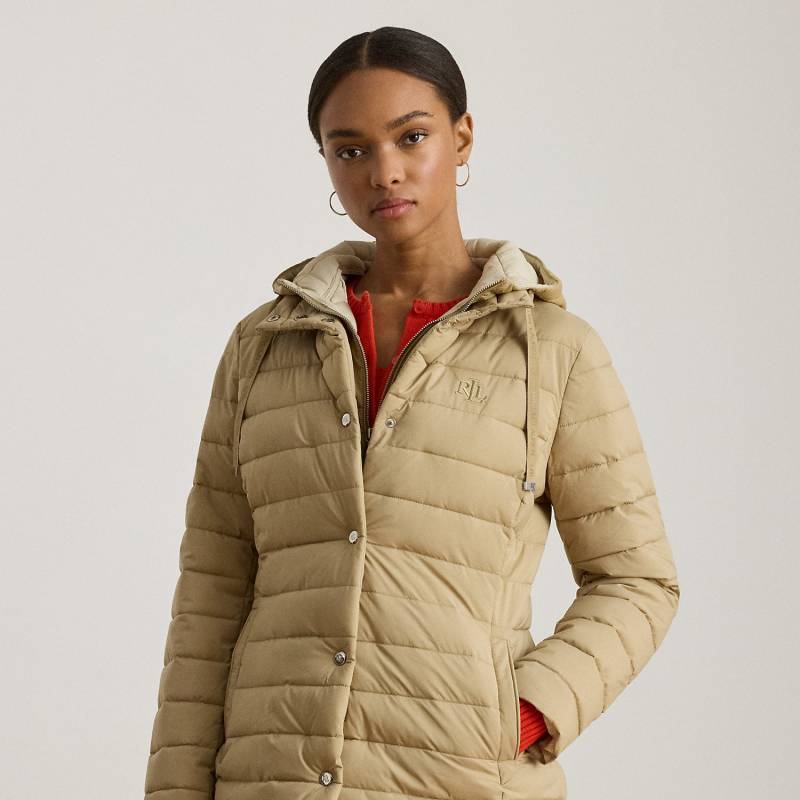 Gesteppte Pufferjacke mit Kapuze von Lauren