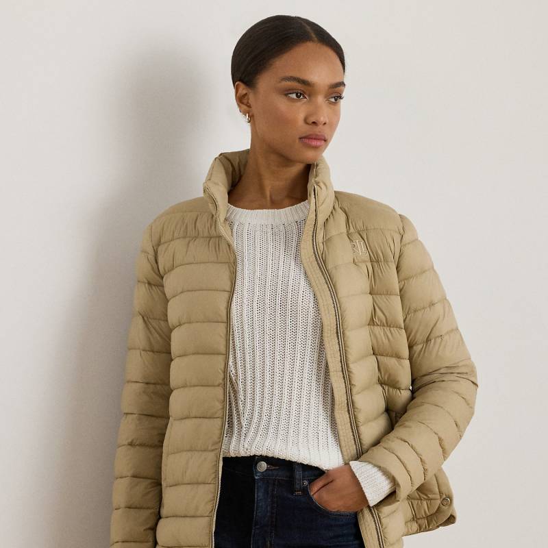 Gesteppte Pufferjacke mit Tunnelkragen von Lauren