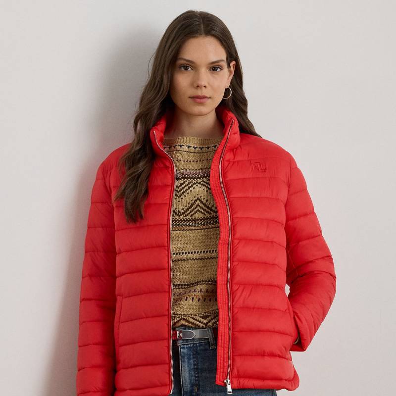 Gesteppte Pufferjacke mit Tunnelkragen von Lauren