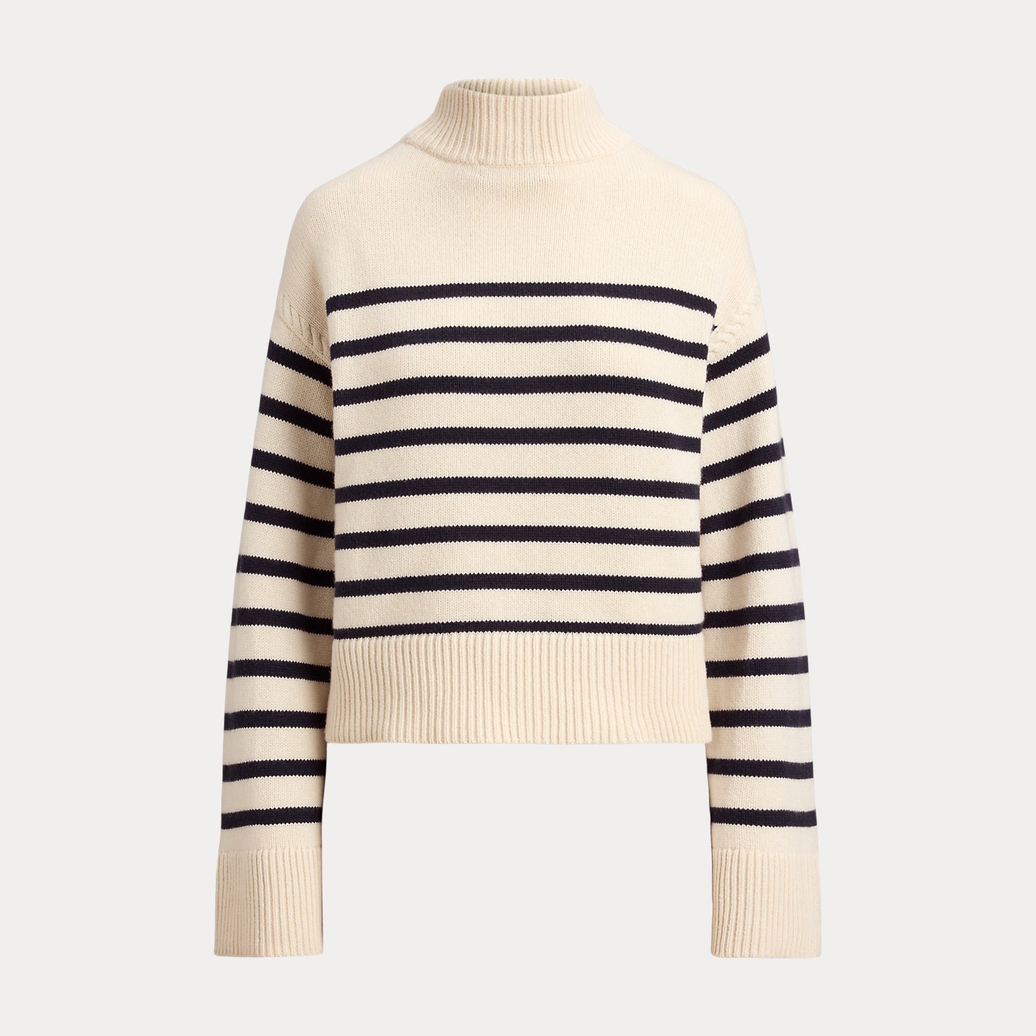 Gestreifter Halbrollkragenpullover von Lauren