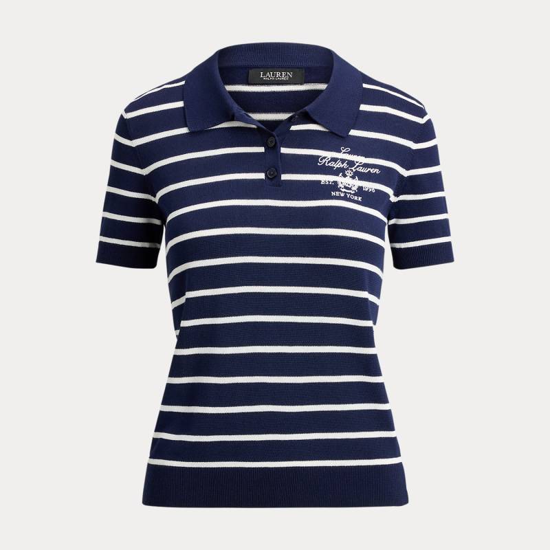 Gestreifter Polo-Pullover mit Baumwolle Gestreifter Polo-Pullover mit Baumwolle von Lauren