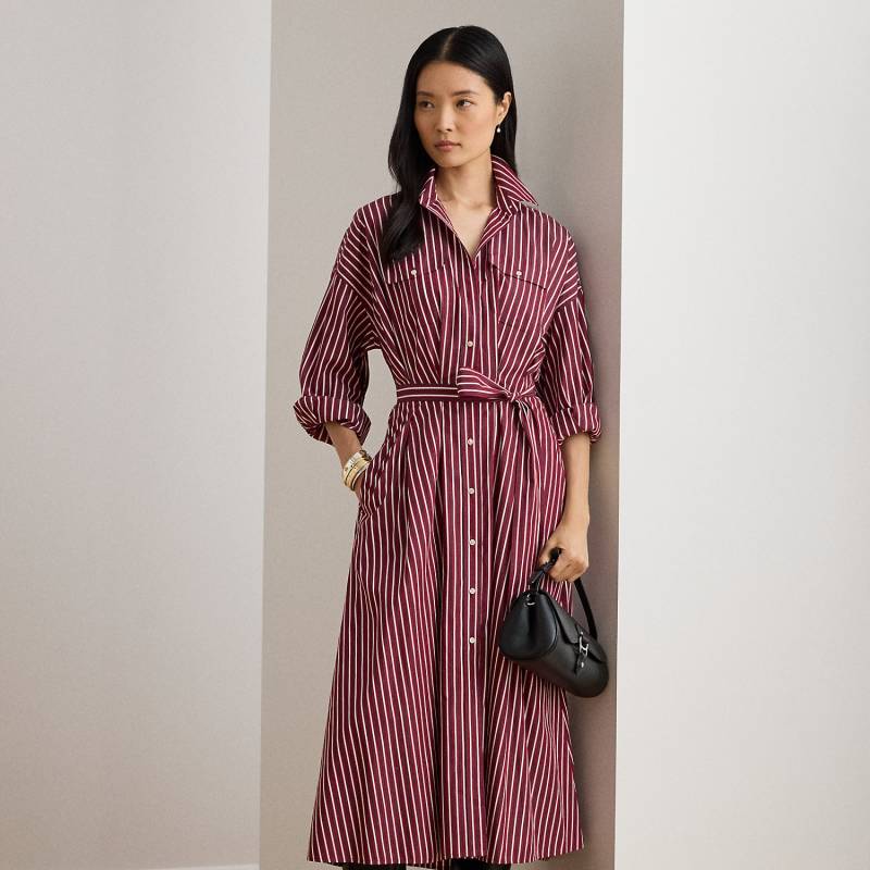 Gestreiftes Hemdkleid mit Gürtel von Lauren