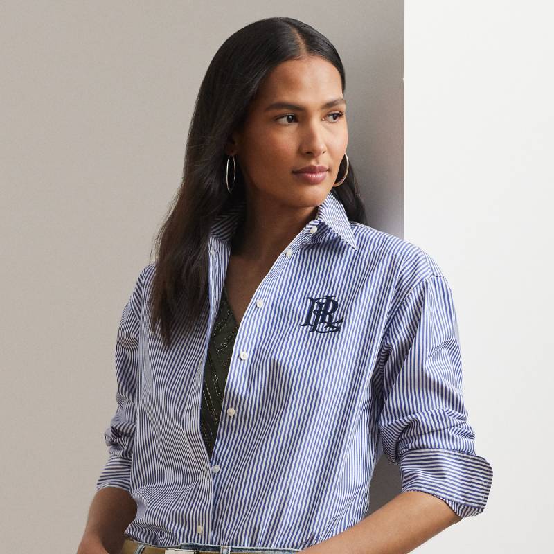 Gestreiftes Relaxed-Fit Baumwollhemd von Lauren