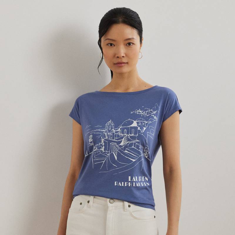 Grafik-T-Shirt aus Jersey von Lauren