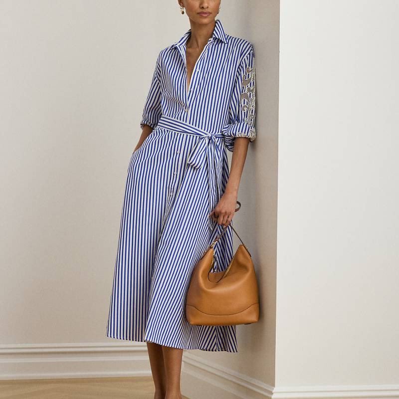 Große Leder-Beuteltasche Tasha von Lauren