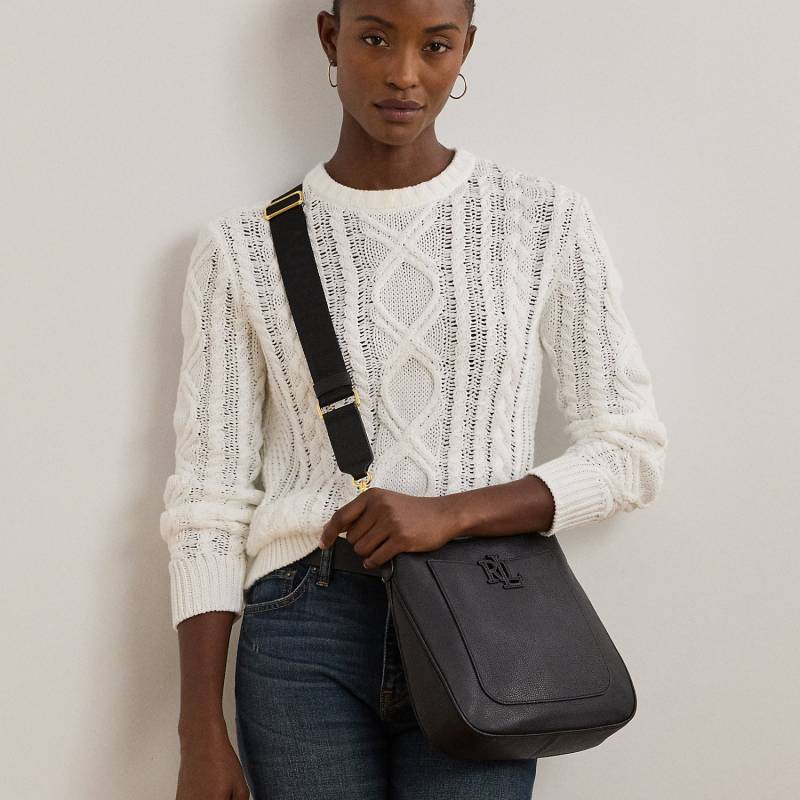 Große Narbenleder-Umhängetasche Cameryn von Lauren