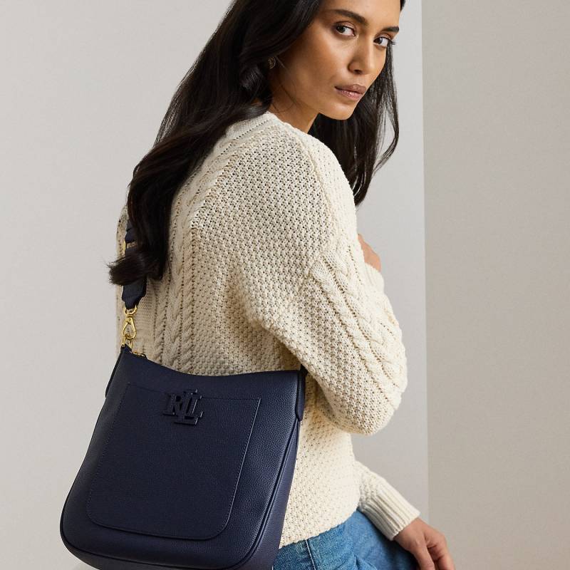 Große Narbenleder-Umhängetasche Cameryn von Lauren