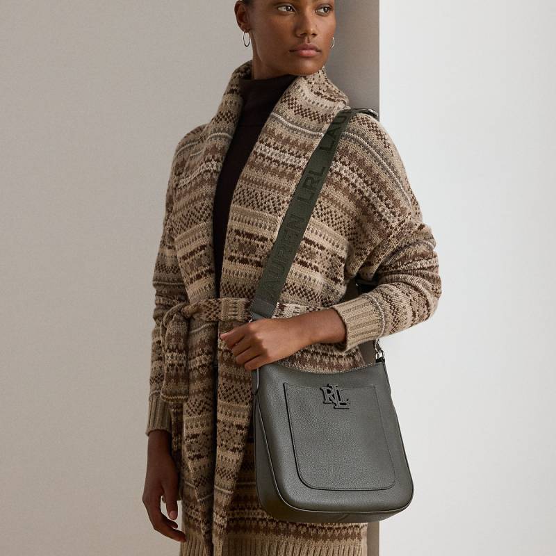 Große Narbenleder-Umhängetasche Cameryn von Lauren