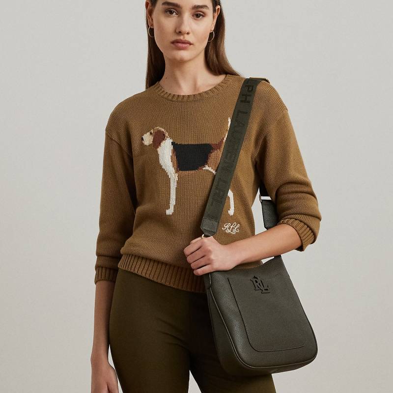 Große Narbenleder-Umhängetasche Cameryn von Lauren