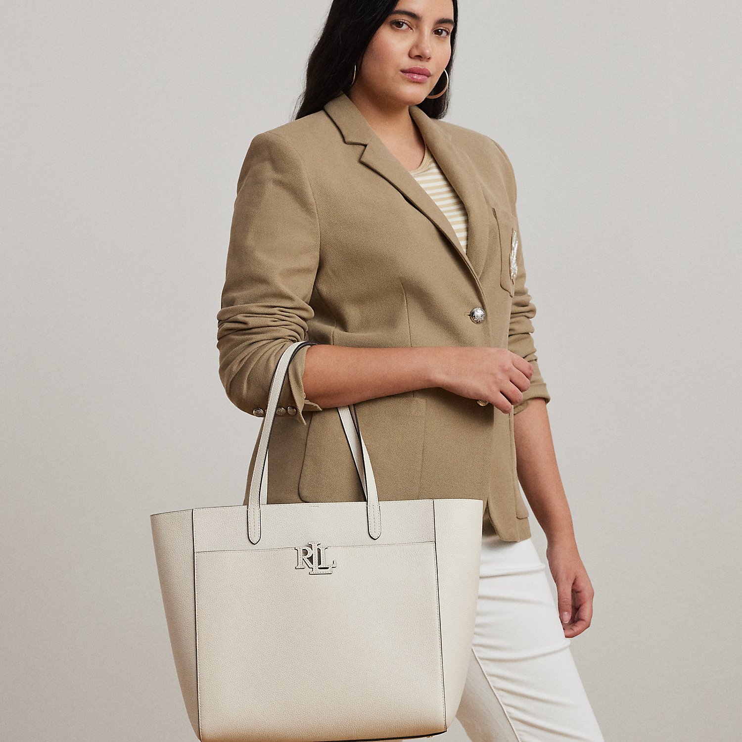 Große Tragetasche Cameryn aus Leder von Lauren