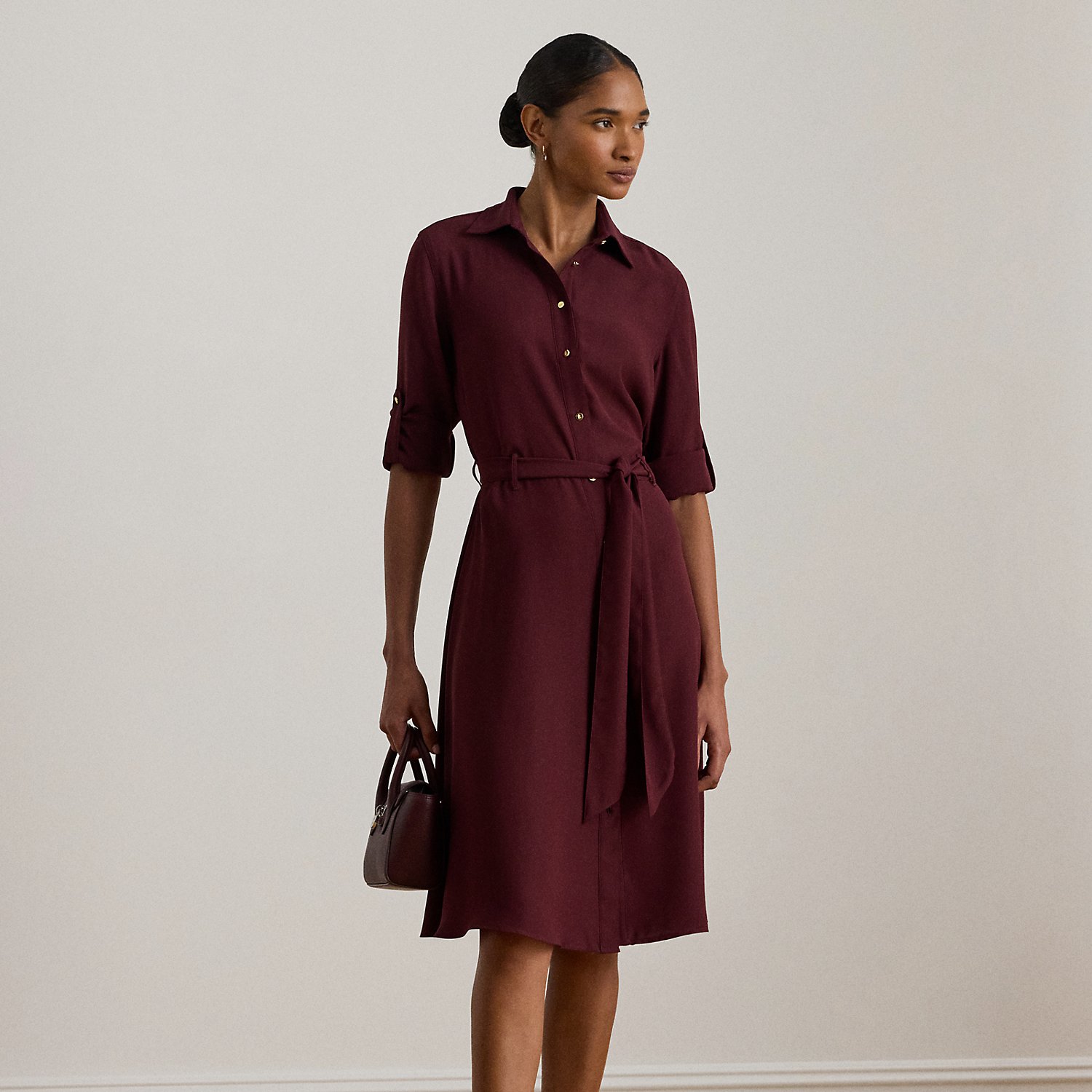 Hemdkleid aus beidseitigem Georgette von Lauren