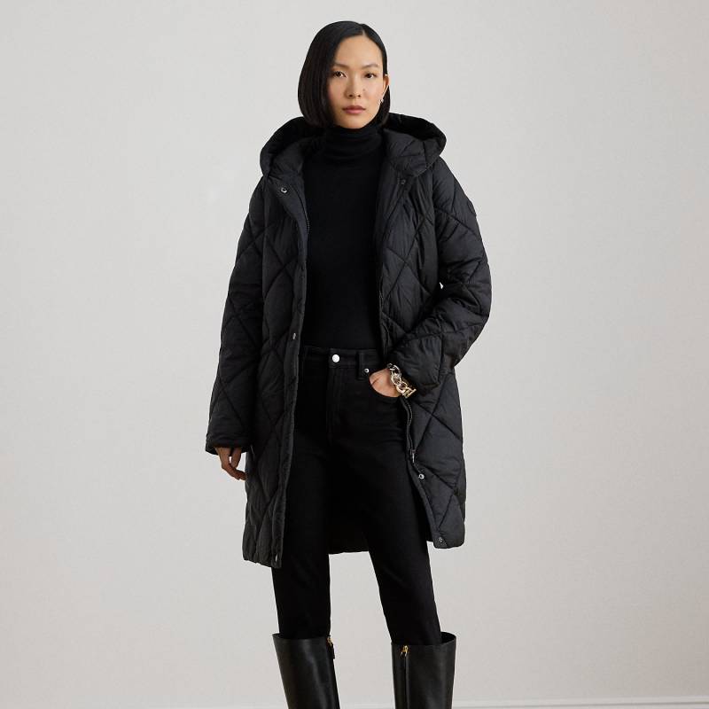 Gesteppter Daunenmantel mit Kapuze von Lauren