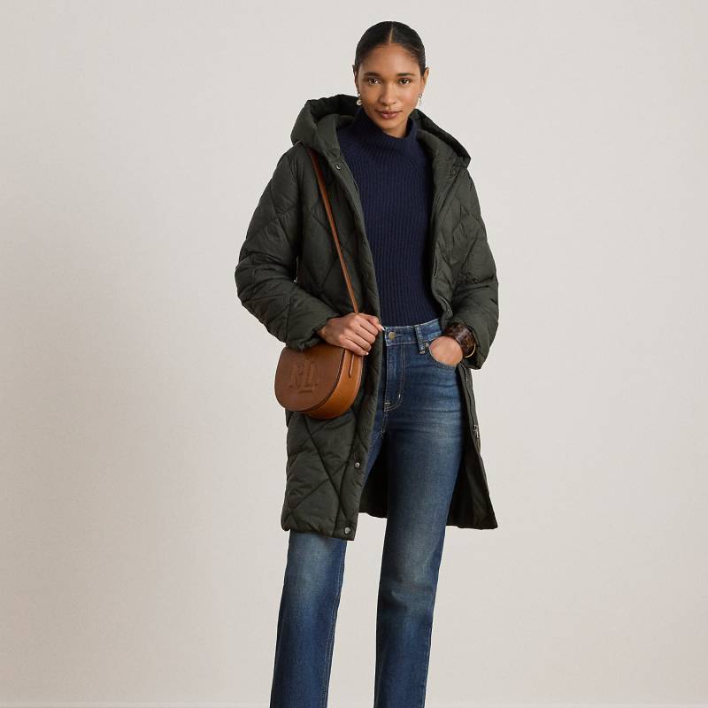 Gesteppter Daunenmantel mit Kapuze von Lauren