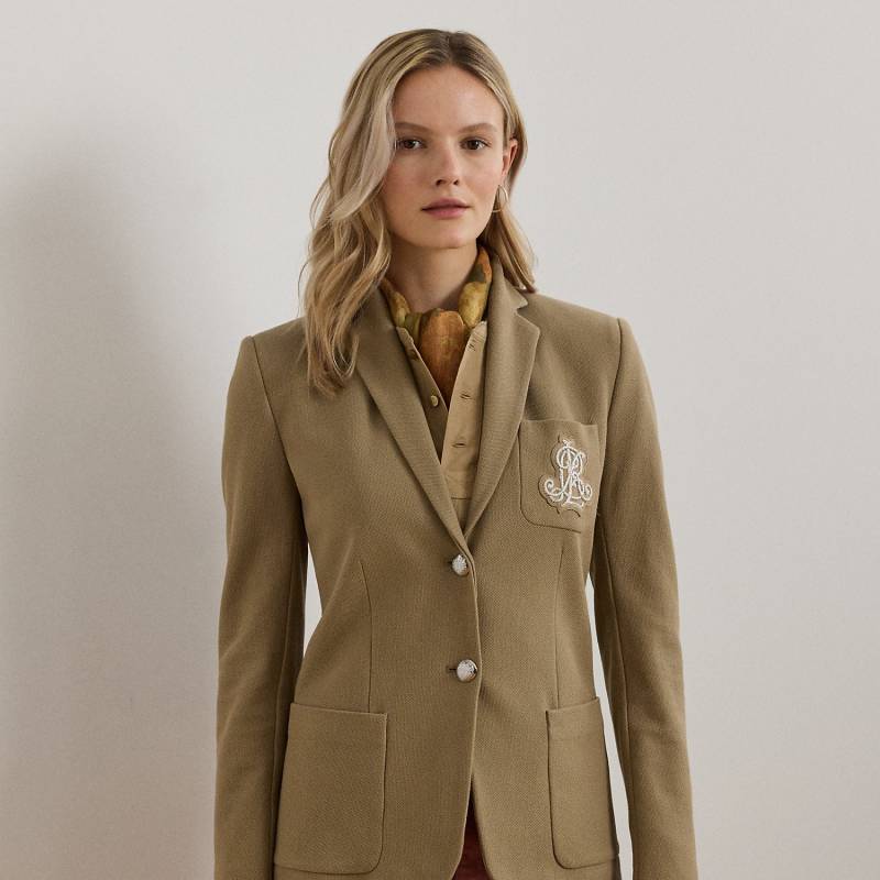 Jacquardblazer mit Bouillonstickerei von Lauren