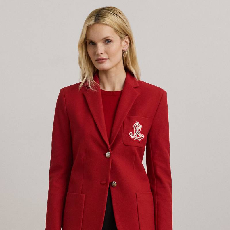 Jacquardblazer mit Bouillonstickerei von Lauren