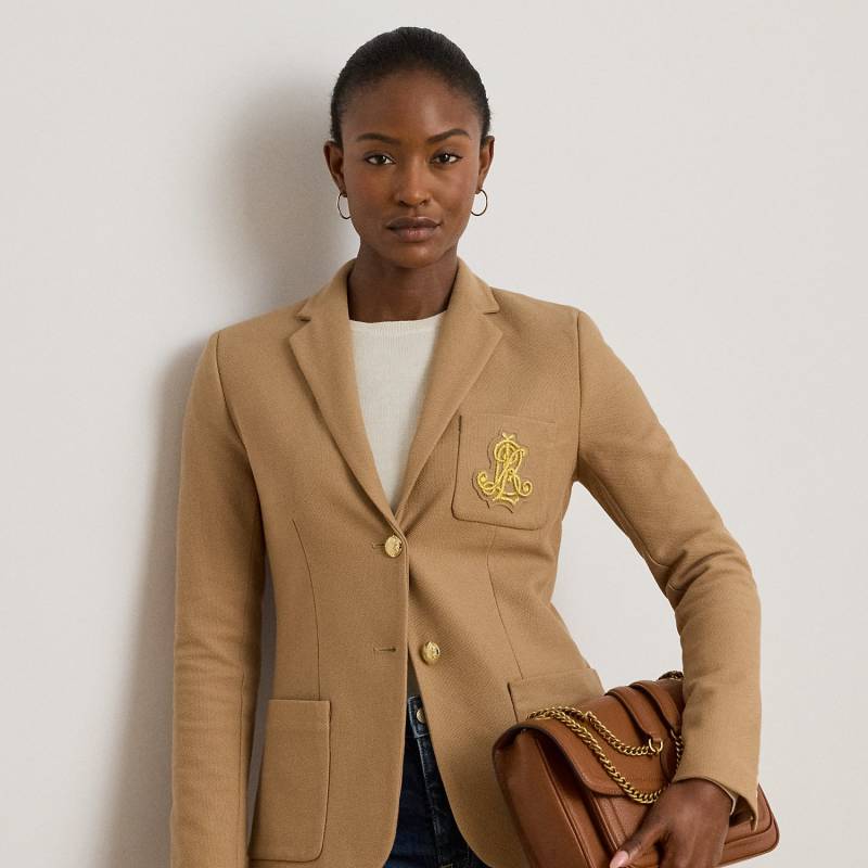 Jacquardblazer mit Bouillonstickerei von Lauren