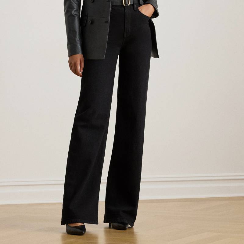 Jeans mit hoher Leibhöhe und weitem Bein von Lauren