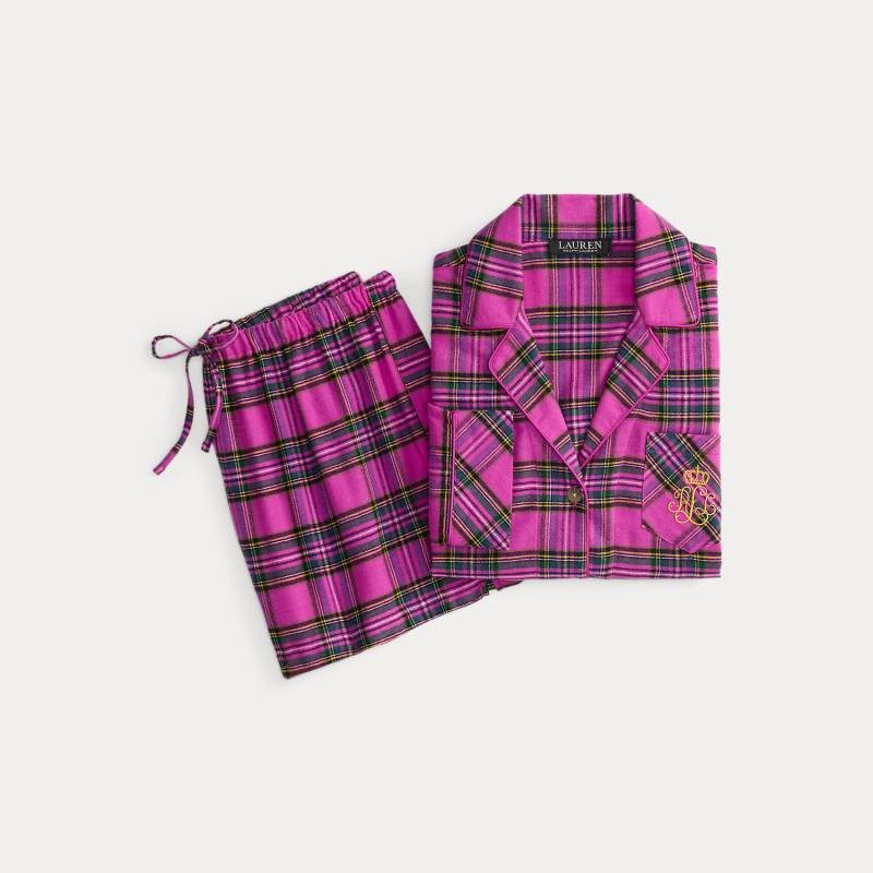 Karierter Pyjama aus angerautem Twill Karierter Pyjama aus angerautem Twill von Lauren