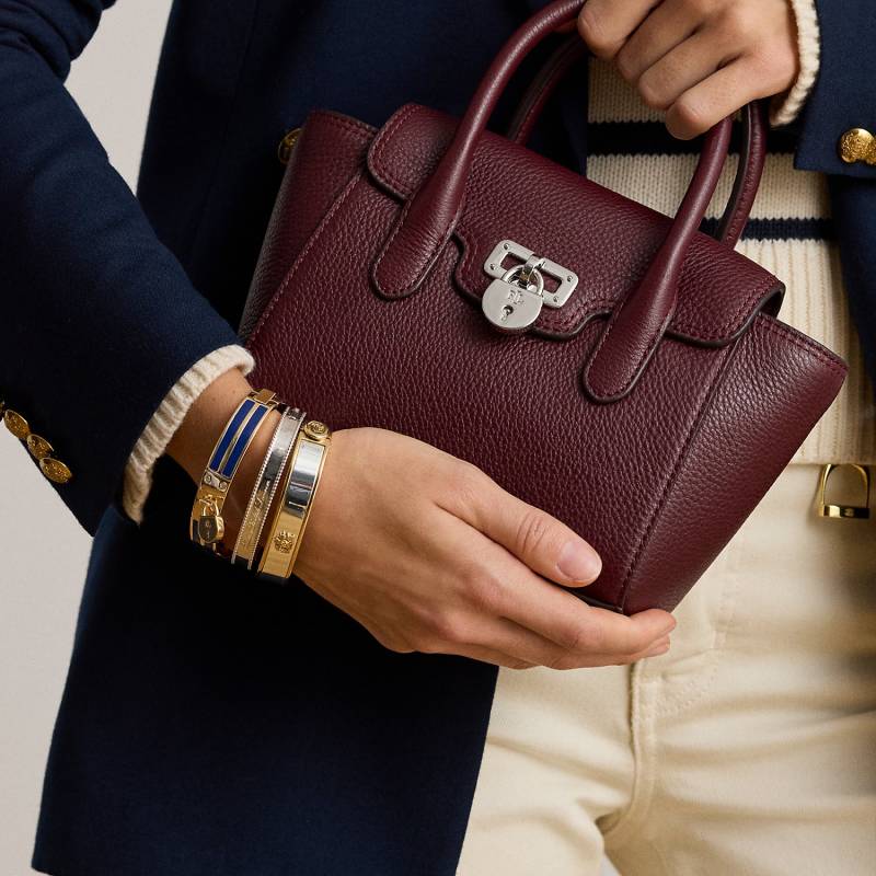 Kleine Narbenleder-Umhängetasche Tanner von Lauren