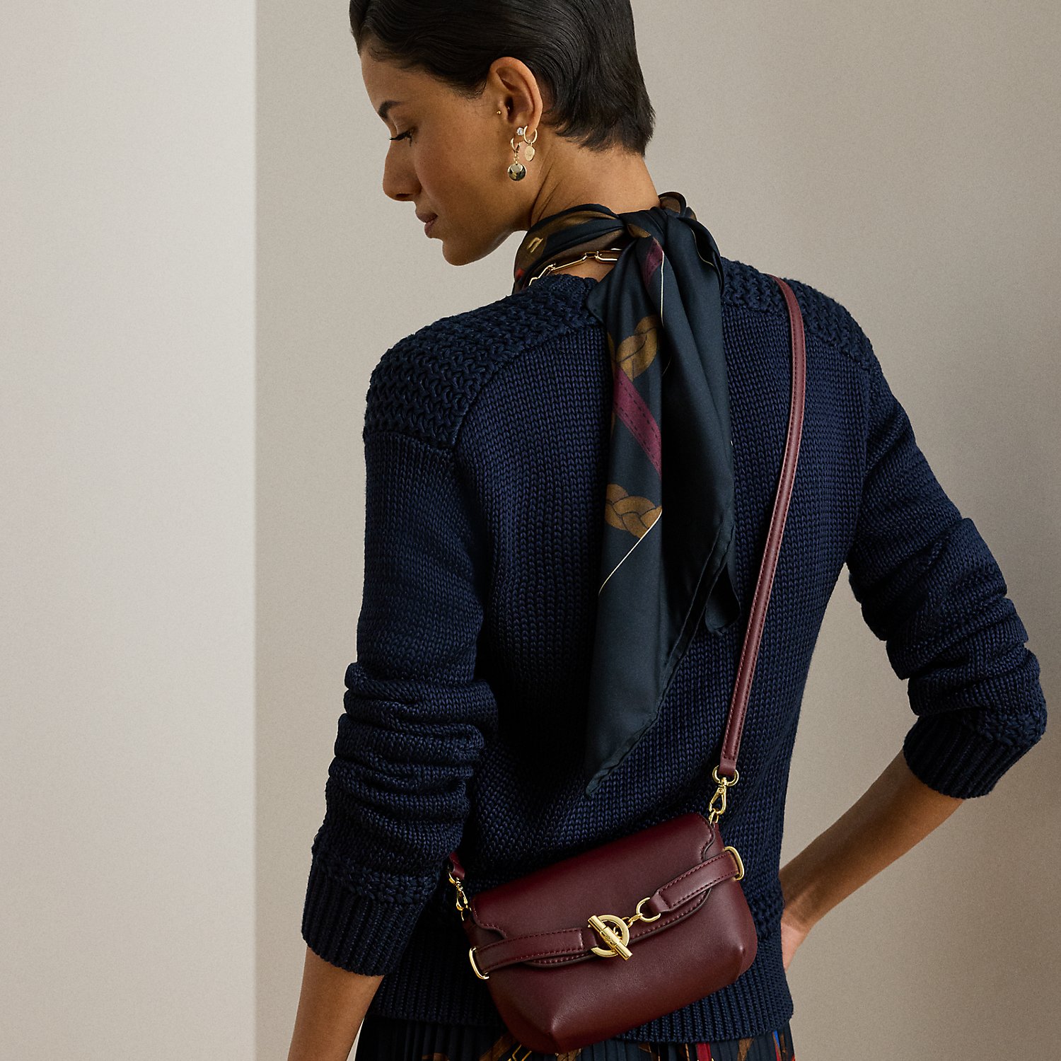 Kleine Umhängetasche Blaike aus Leder von Lauren