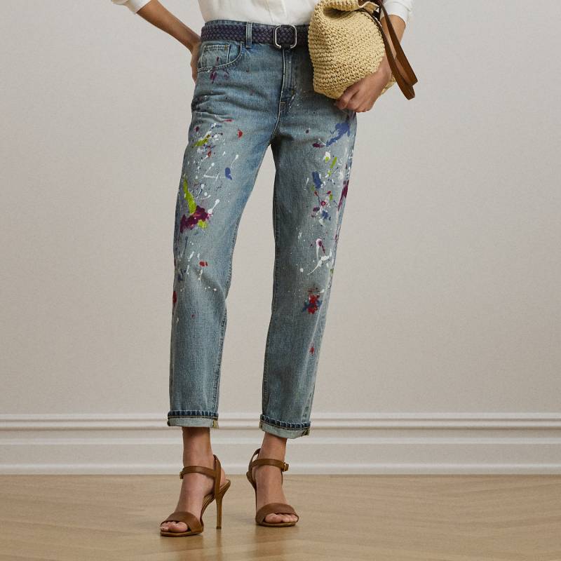Knöchellange Boyfriend-Tapered-Fit Jeans von Lauren