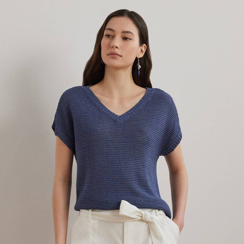 Kurzarmpullover mit V-Ausschnitt Kurzarmpullover mit V-Ausschnitt von Lauren