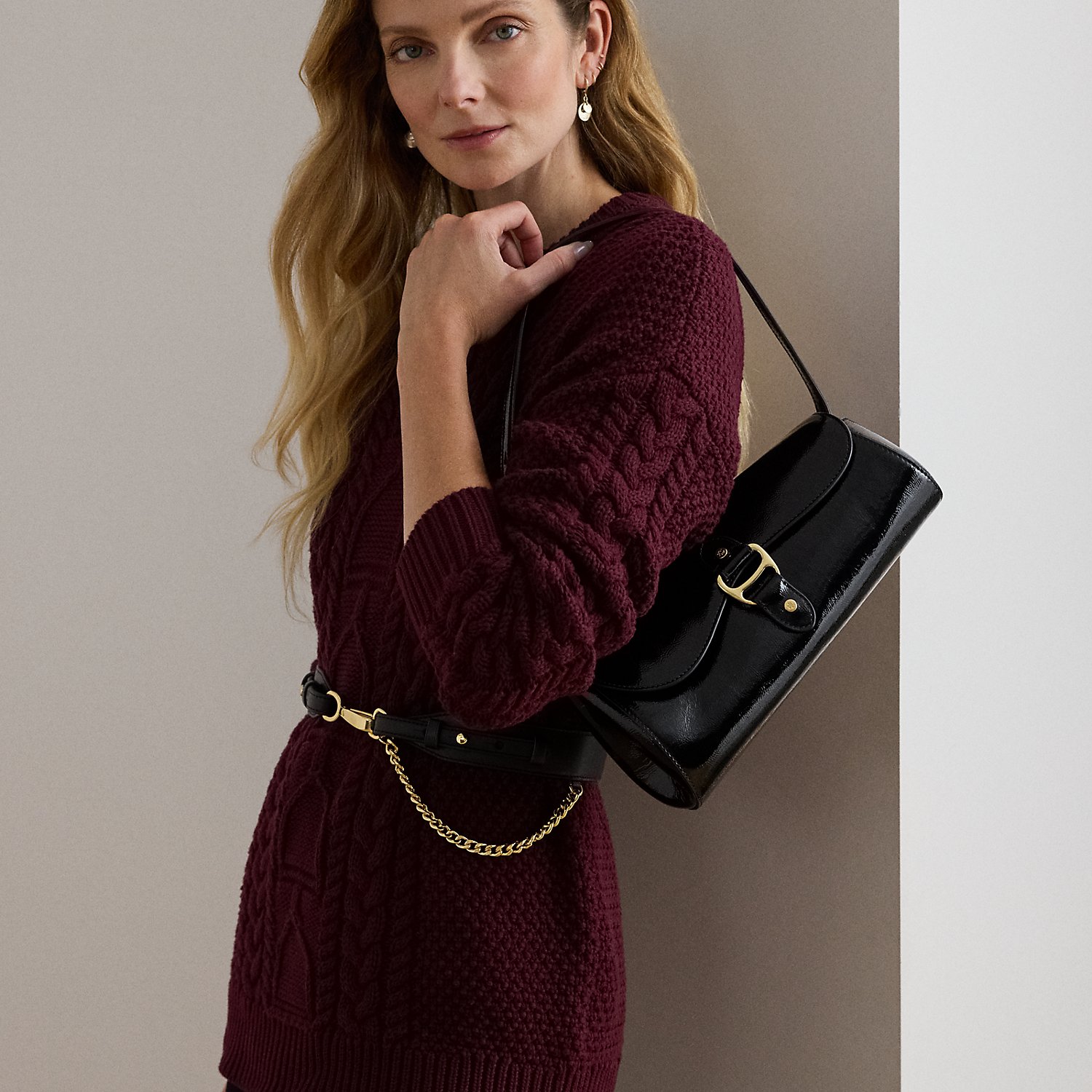 Lackledertasche Tasha East-West von Lauren