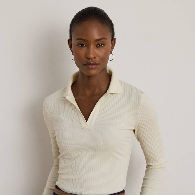 Langärmliges, geripptes Polo-Oberteil Langärmliges, geripptes Polo-Oberteil von Lauren