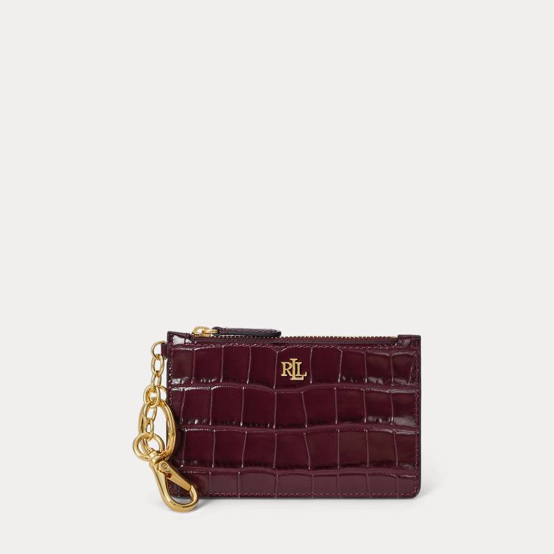 Leder-Kartenetui mit Krokodilprägung von Lauren