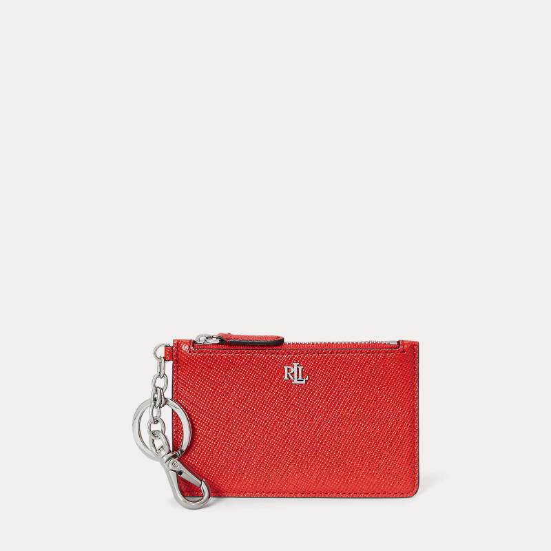Leder-Kartenetui mit Reißverschluss von Lauren