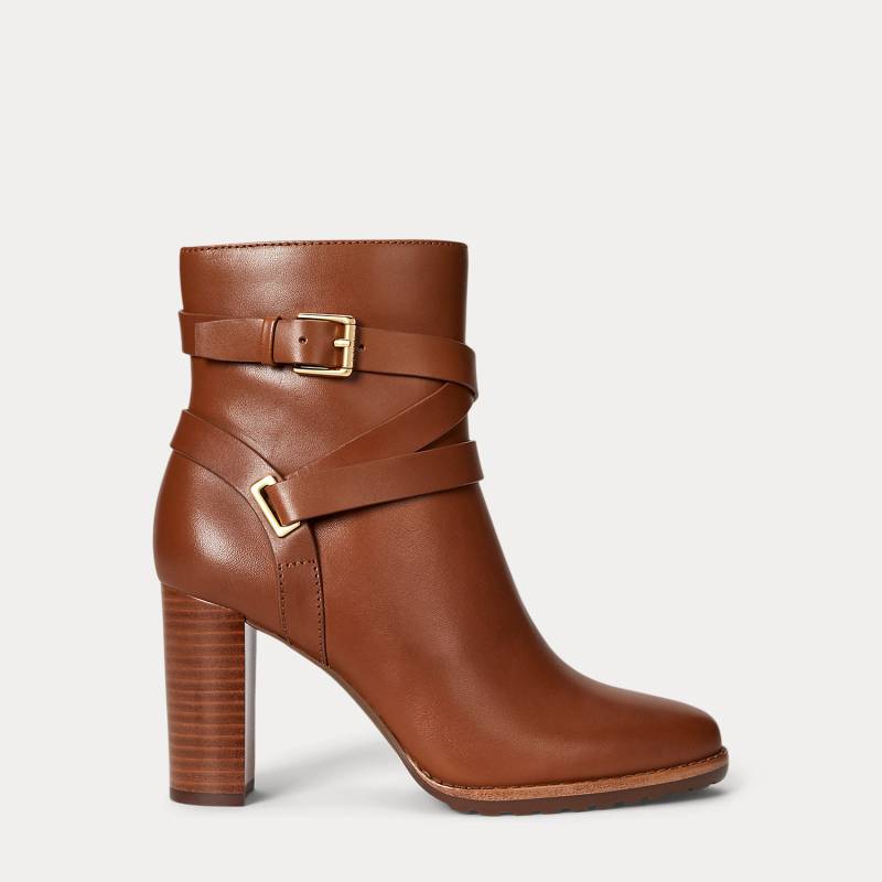 Leder-Stiefelette Collins mit Absatz von Lauren