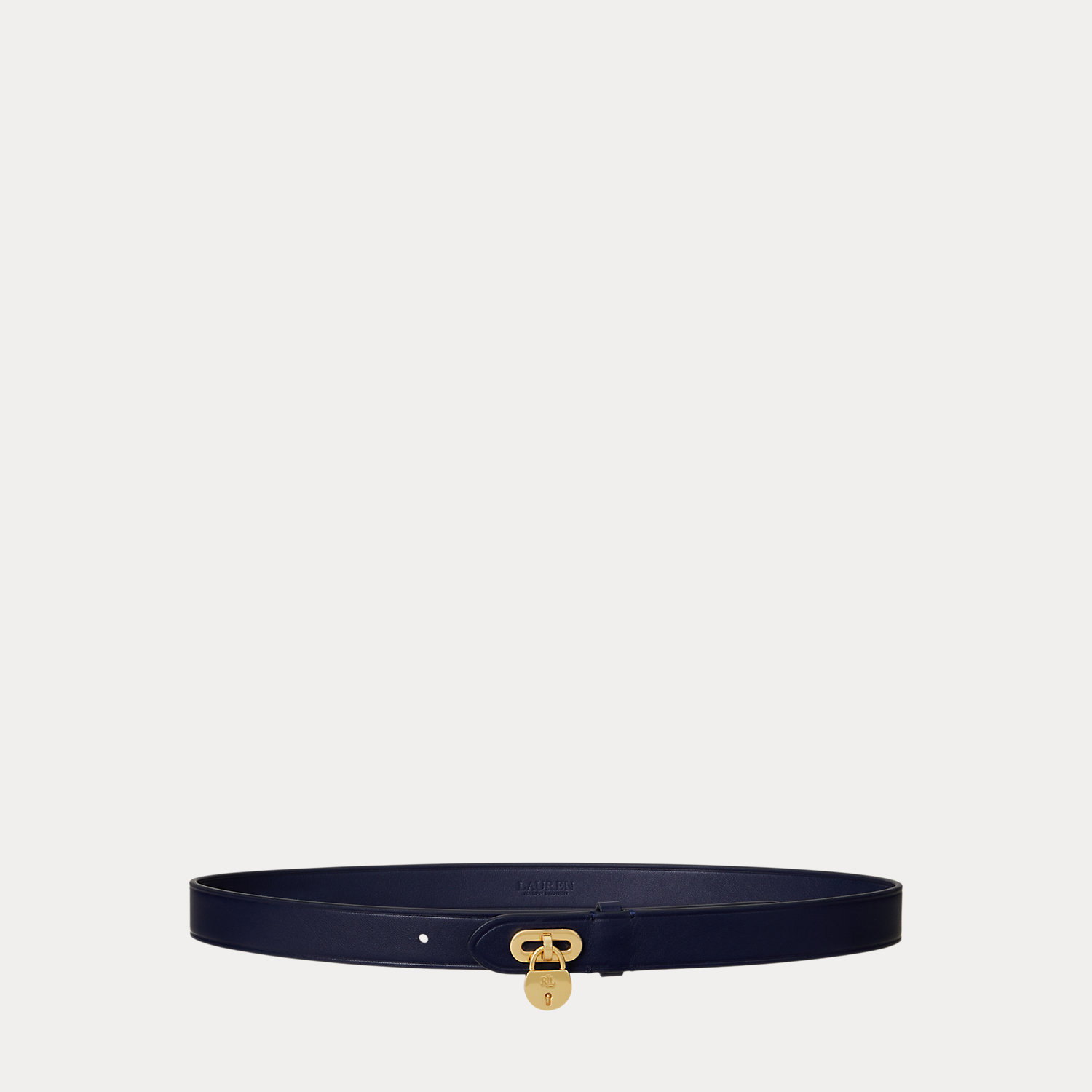 Ledergürtel mit Vorhängeschloss von Lauren