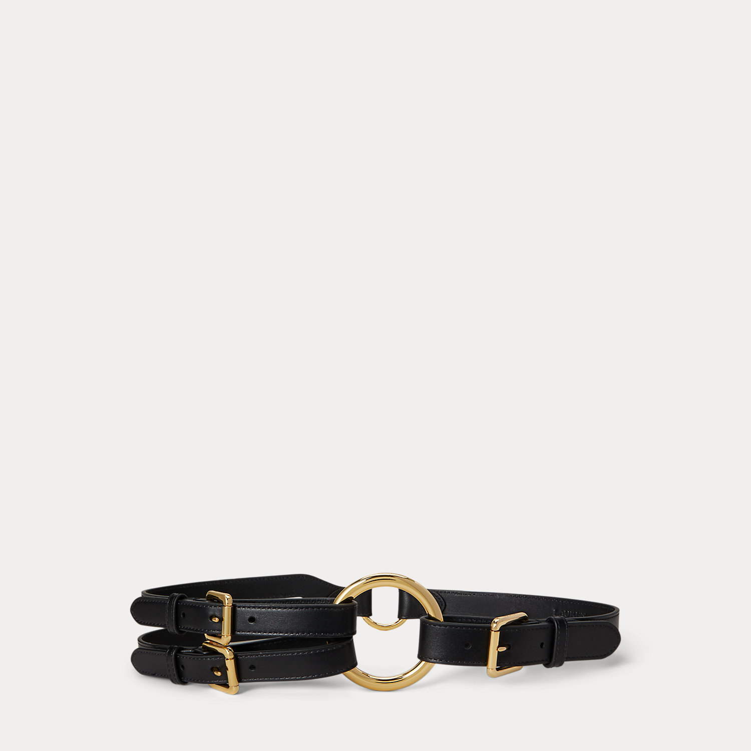 Ledergürtel mit drei Riemen und O-Ring Ledergürtel mit drei Riemen und O-Ring von Lauren