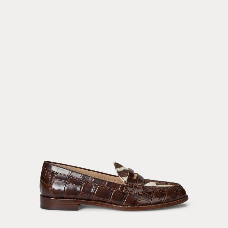 Loafer Wynnie mit Zebramuster-Besatz von Lauren