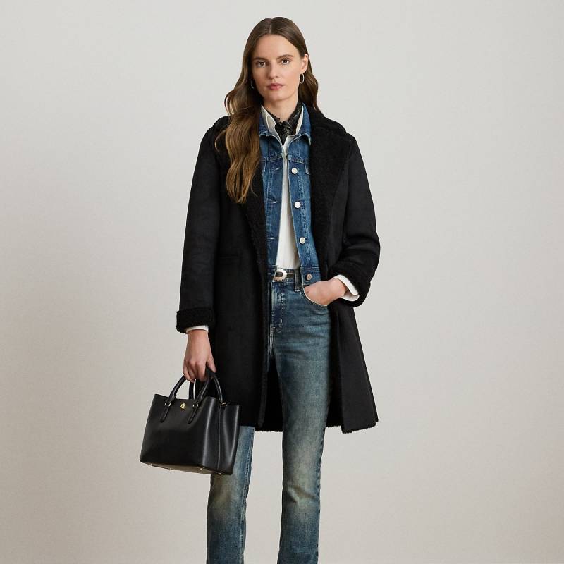 Mantel aus Kunstlammfell und -wildleder Mantel aus Kunstlammfell und -wildleder von Lauren