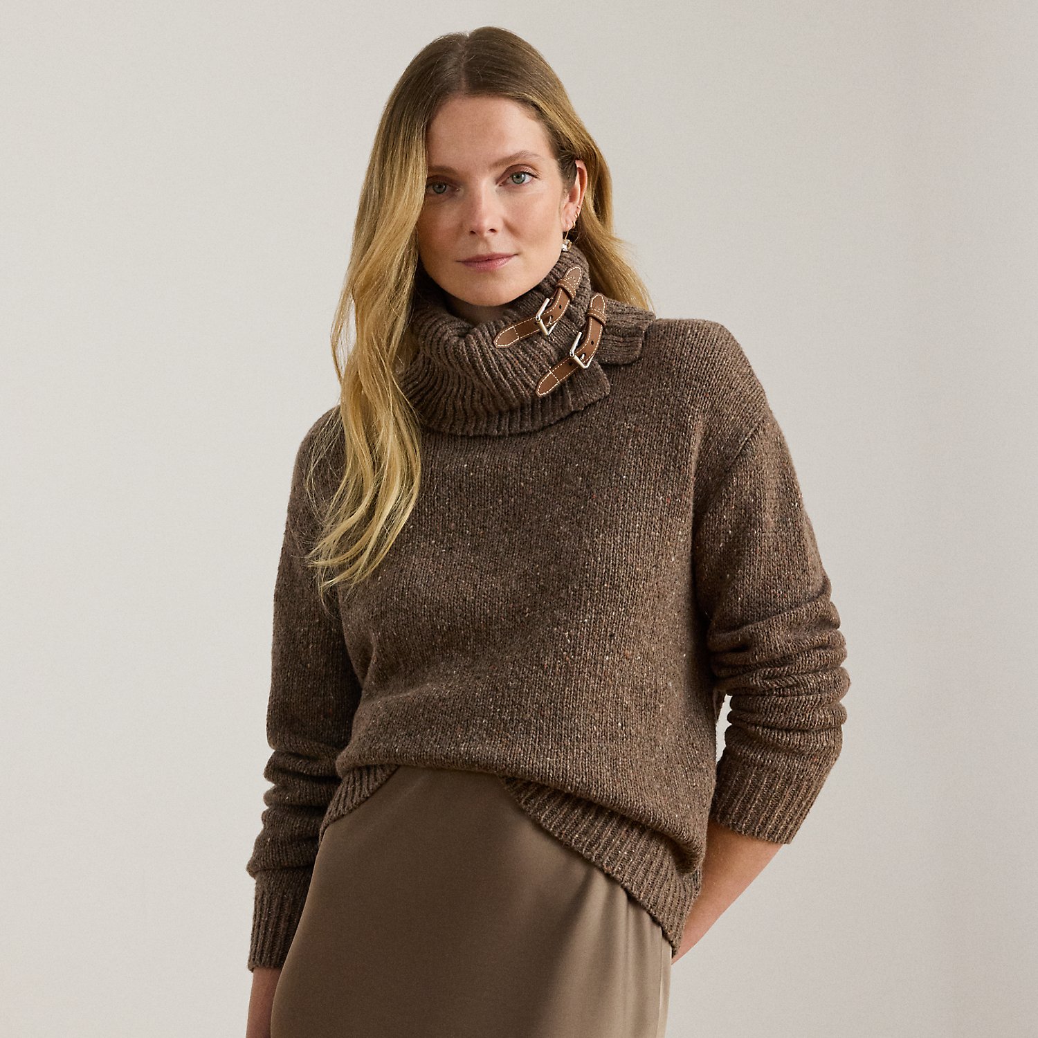 Melierter Rollkragenpullover von Lauren