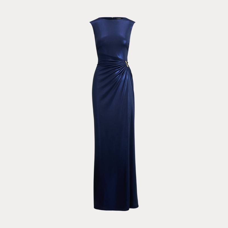 Metallic-Abendkleid mit Schnalle von Lauren