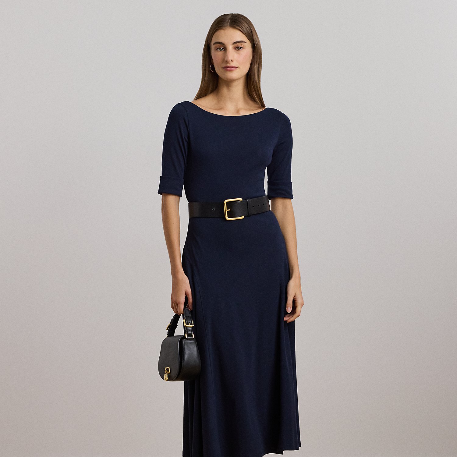 Midikleid aus Baumwollstretch Midikleid aus Baumwollstretch von Lauren