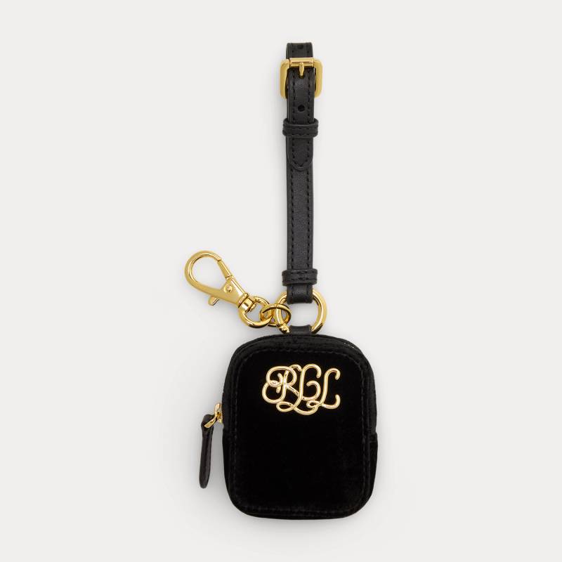 Mini-Samt-Pochette mit Reißverschluss von Lauren