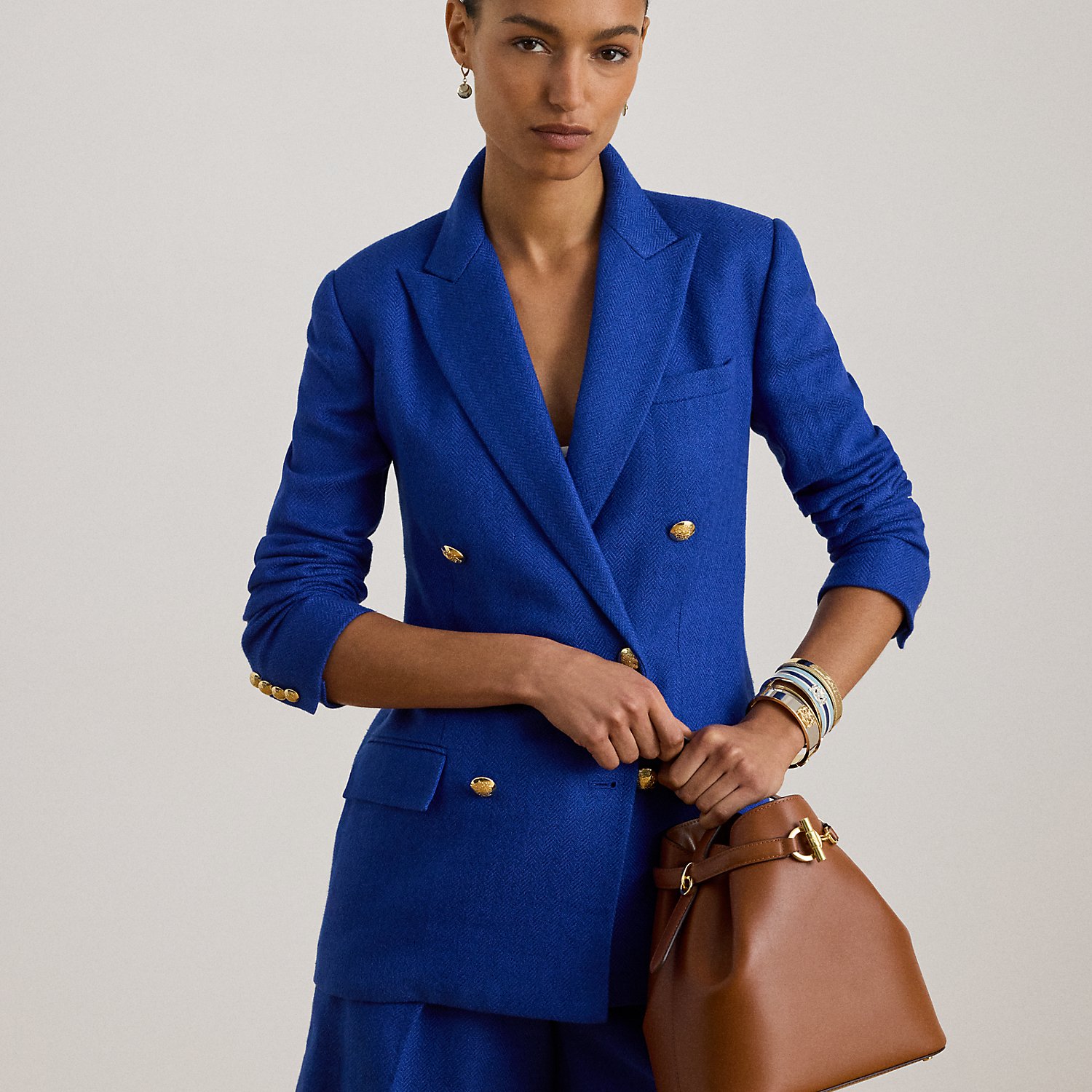 Mittelgroße Leder-Beuteltasche Blaike von Lauren