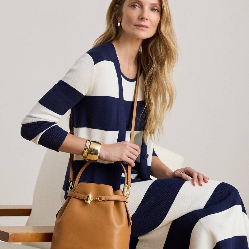 Mittelgroße Leder-Beuteltasche Blaike von Lauren