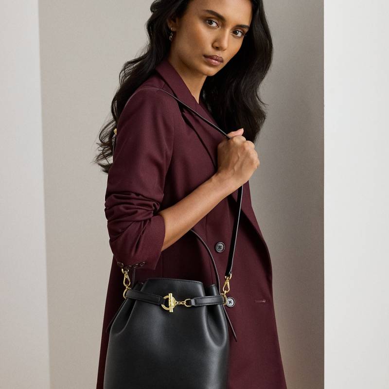 Mittelgroße Leder-Beuteltasche Blaike von Lauren