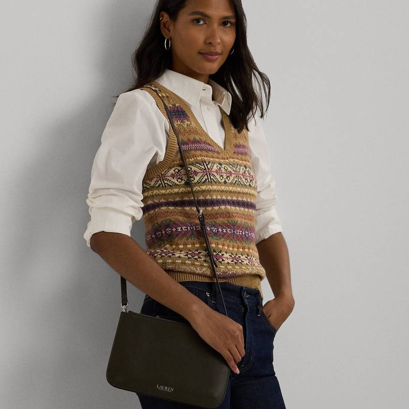 Mittelgroße Leder-Umhängetasche Landyn von Lauren