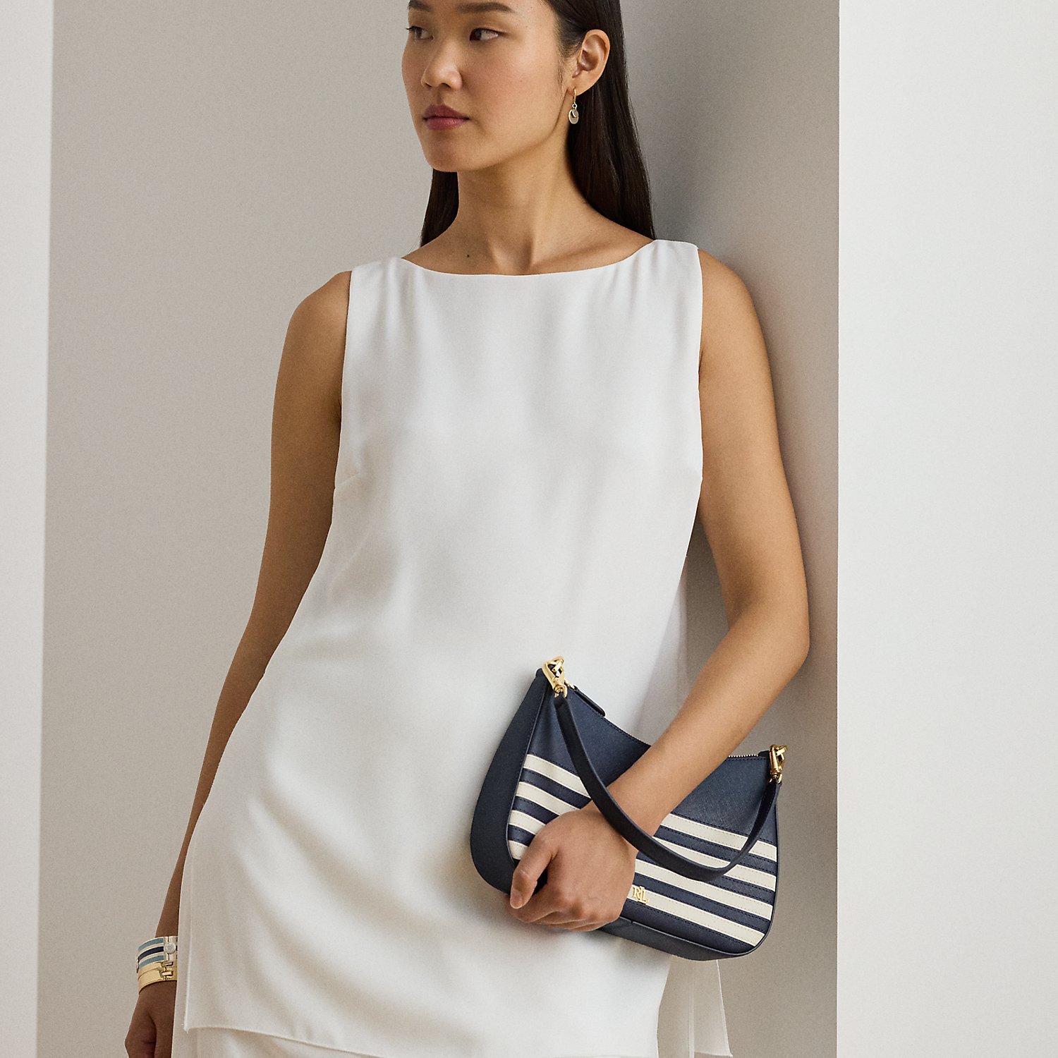 Mittelgroße Ledertasche Danni von Lauren