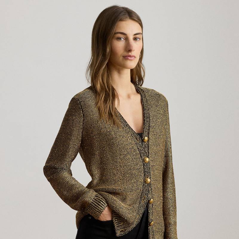 Paillettenbesetzte Strickjacke von Lauren