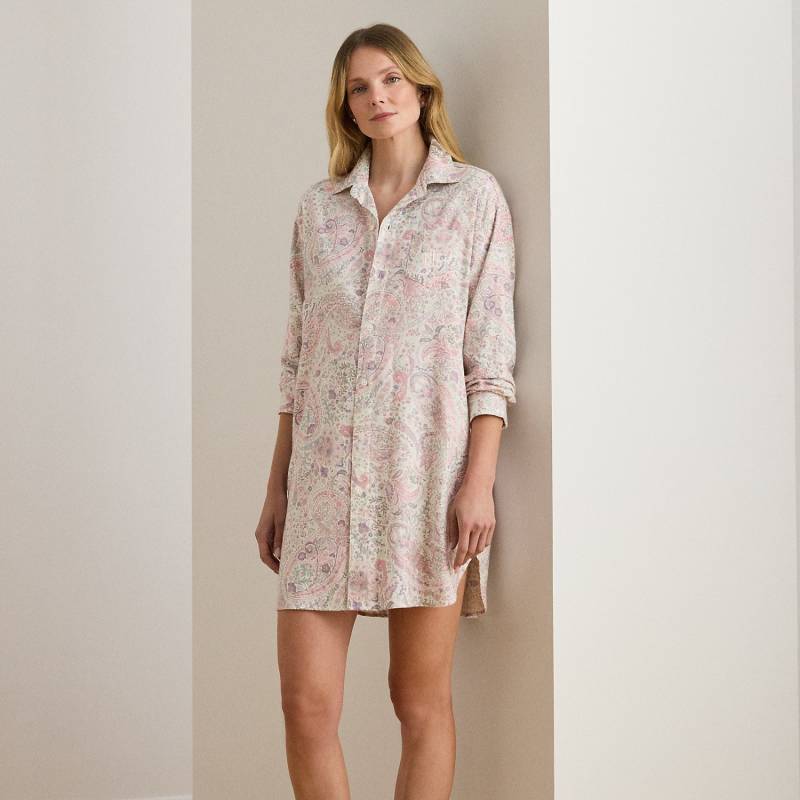 Paisley Cotton-Blend Twill Sleep Shirt von Lauren