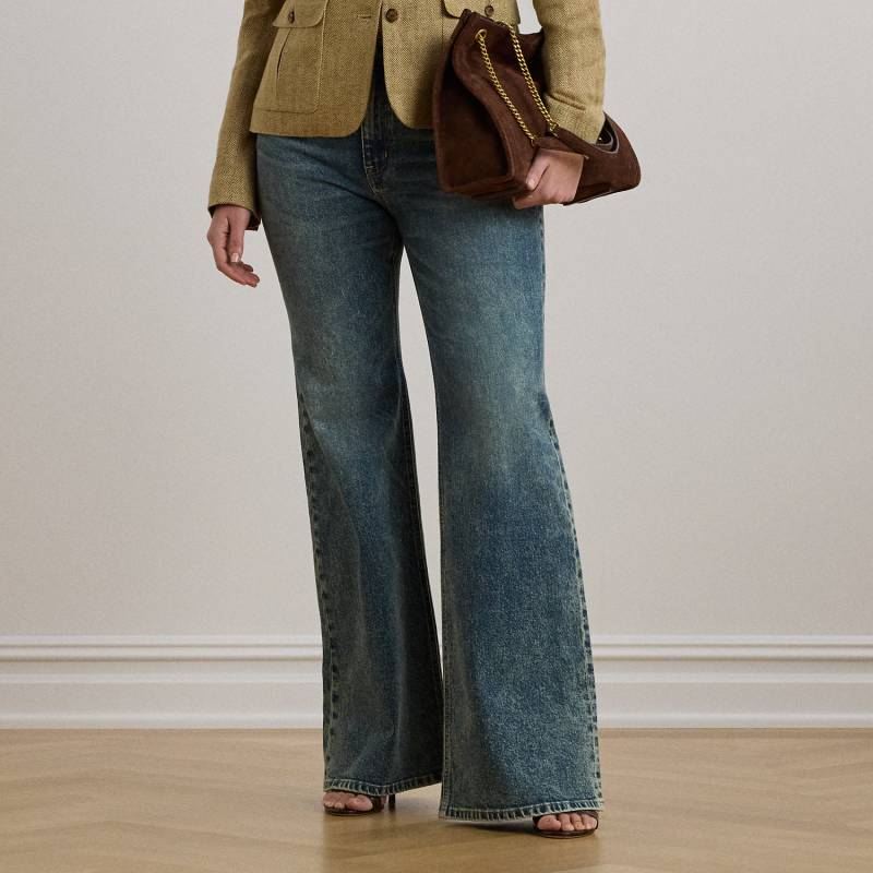 Plus Größen - Ausgestellte Jeans mit hoher Leibhöhe von Lauren