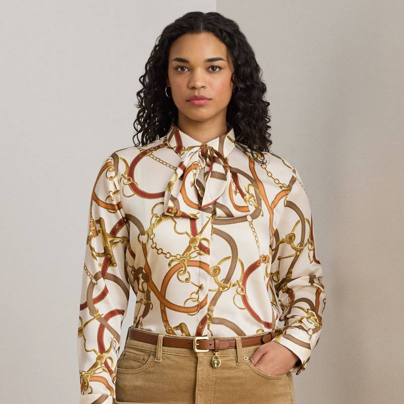 Plus Größen - Classic-Fit Twillhemd mit Bindedetail von Lauren