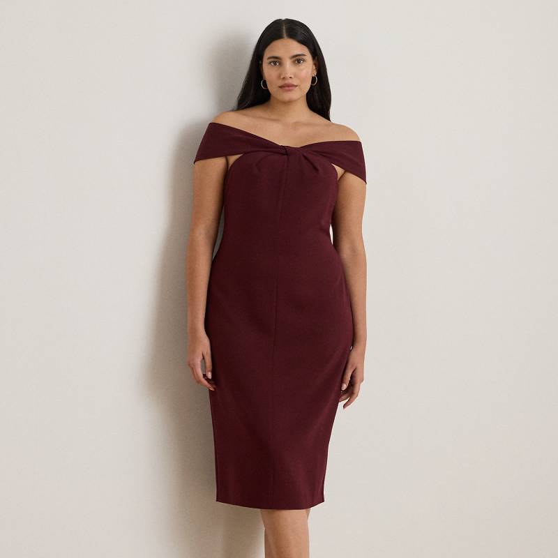 Plus Größen - Crêpe-Cocktailkleid mit Twist-Detail von Lauren