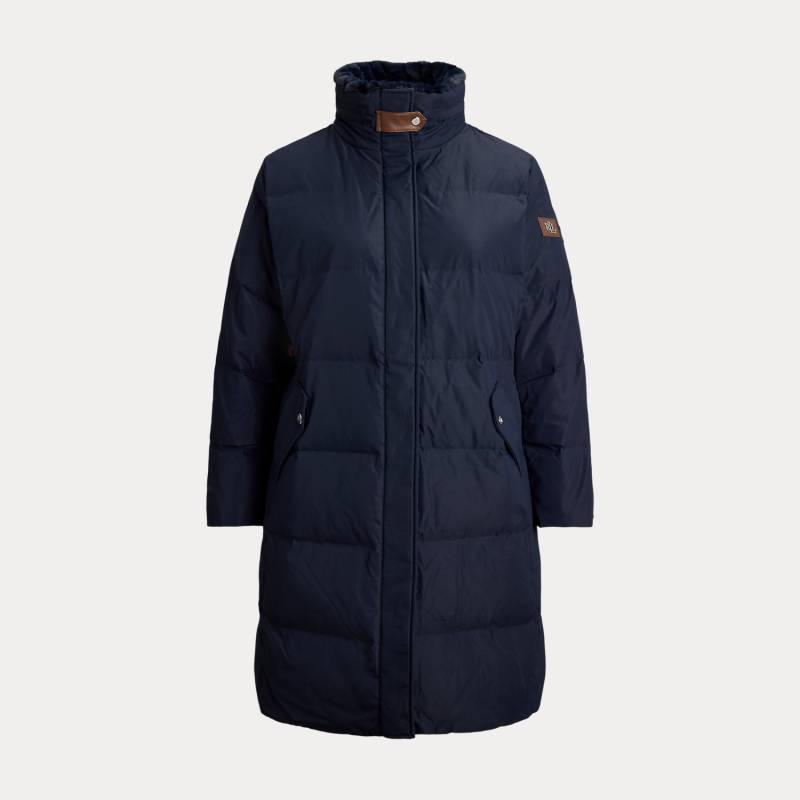 Plus Größen - Daunenmantel mit Kunstpelzbesatz von Lauren